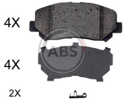 Фото колодка гальм. диск. передн. (ABS) A.B.S. 35057 Колодка гальм. диск. передн. (ABS) A.B.S. 35057
