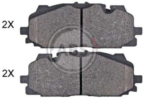 Колодка гальм. диск. передн. (ABS) A.B.S. 35125