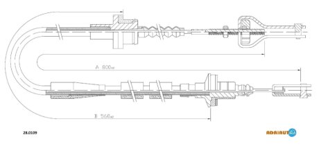 Трос зчеплення ADRIAUTO 28.0109