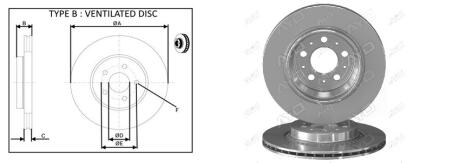 Диск гальмівний задній (кратно 2) Volvo XC90 I (275) (06/02-12/14) APLUS 61539AP