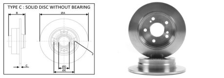 Диск тормозной APLUS 61623AP