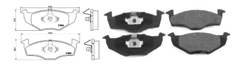 Колодки гальмівні, лев/прав, пров. APLUS 71224AAP