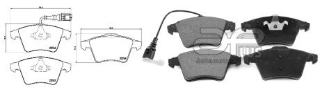 Колодка тормозная перед VW TRANSPORTER/CARAVELLE VI Автобус (SGB, SGG, SGJ, SGC, SHB) (04/15-) APPLUS APLUS 71242BAAP