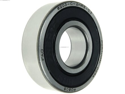 Подшипник шариковый d>30 ПОДШИПНИК ШАРИКОВЫЙ 140087 (17X40X12) FAG PT / 6203-C-2HRS-C3 ABE9004(FAG)(BULK) AS-PL ABE9004(FAG)(BULK)