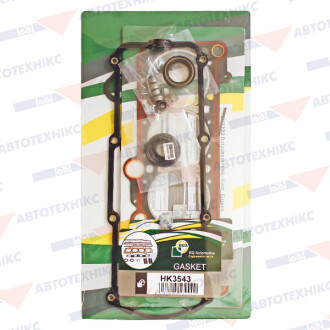 Комплект прокладок з різних матеріалів HEAD SET VOLKSWAGEN GOLF 1998-2000, PASSAT 1994-1996, VENTO 1993 BGA HK3543