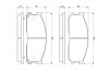 Колодки гальмівні дискові ПЕРЕДН MAZDA E2000, E2200 85-03 0 986 460 020-ua BOSCH 0986460020 (фото 4)