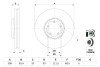 Тормозной диск BOSCH 0986479F46 (фото 1)