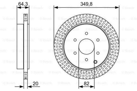 Диск гальмівний BOSCH 0986479W46