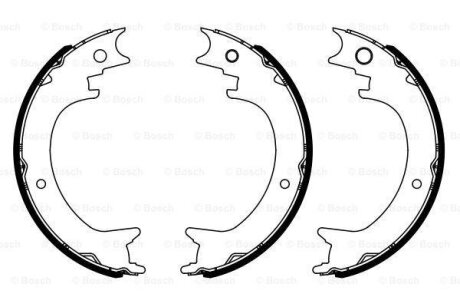 Барабанні колодки стоянк.гальма BOSCH 0986487945