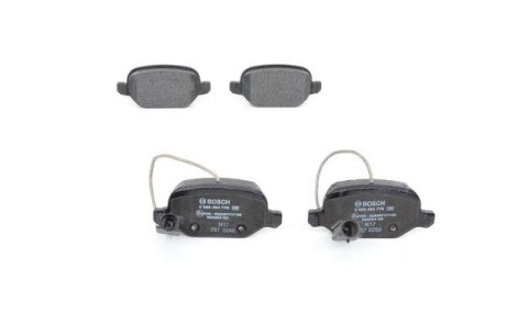 Колодки тормозные дисковые задние FIAT LINEA (323) 1.4/ 1.4 T-JET/ 1.6/ 1.9 16V/ 1.3 D MULTJET 06/07- BOSCH 0986494776