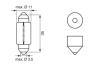 Автолампа C5W 12V 5W SV8.5-8 Pure Light (пальчик 35мм) (opt-om) BOSCH 1 987 302 211 (фото 5)