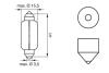 Автолампа C21W 12V 21W SV8,5-8 (opt-om) BOSCH 1 987 302 230 (фото 5)