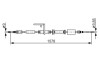 Трос ручного тормоза СЗАДИ СЛЕВА LAND ROVER GROUP FREELANDER 2 TD4 AWD 10.2006 - 11.2014; FREEL 1 987 482 314 BOSCH 1987482314 (фото 1)