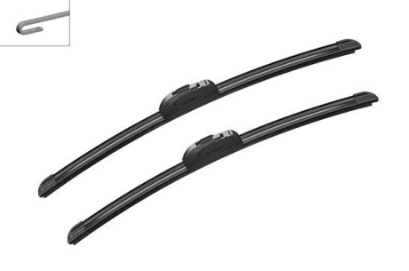 Щітка склоочисника К-Т БЕСКАРКАСНЫЙ AEROTWIN / 450/475 MM / AR 451 S / ЛЕВЫЙ РУЛЬ -ua BOSCH 3 397 014 076