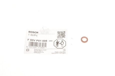 Шайба під форсунку VW Touareg 3.0 V6/4.2 V8 TDI/Audi A4/A6/A7 3.0TDI 08- (opt-om) BOSCH F 00V P01 008