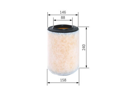 ВОЗДУШНЫЙ ФИЛЬТР ВСТАВКА BOSCH F 026 400 298