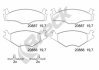Колодки пер. гальмівні VW GOLF I/II/JETTA I/II -91/PASSA BRECK 208872070200 (фото 2)