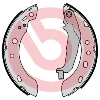 Тормозные колодки барабанные BREMBO S56 551