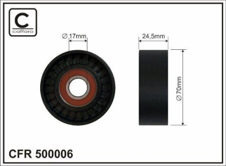 Фото ролик натяжний CAFFARO 500006 Ролик натяжний CAFFARO 500006