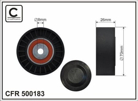 РОЛИК НАТЯЖНИЙ CAFFARO 500183