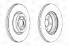 Диск тормозной передний (кратно 2) Toyota Avensis (03-08) CHAMPION 562439CH (фото 2)