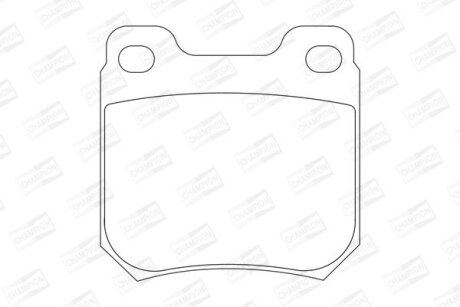 Колодки гальмові дискові задні (з болтами та пружинами))) Opel Omega B, Vectra B CHAMPION 571389CH