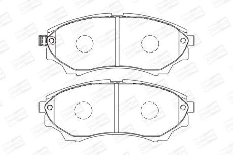 Колодки тормозные дисковые передние Ford Ranger (99-06), (06-12)/ Mazda BT-50 (06-) CHAMPION 572572CH