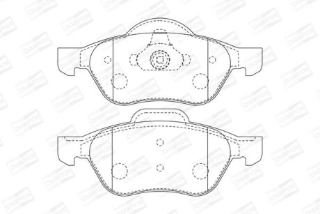 Колодки гальмівні дискові передн Renault Laguna (II,III), Twingo II CHAMPION 573016CH