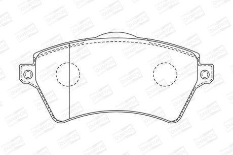 Колодки гальмівні дискові передні Nissan Navara (15-)/ Land Rover Freelander I CHAMPION 573102CH