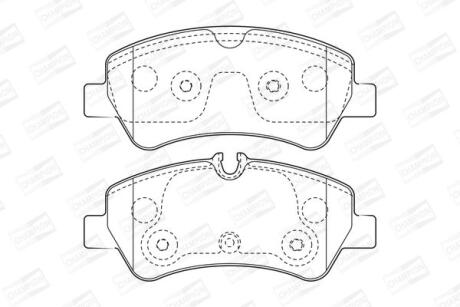 Колодки гальмівні дискові задн Ford Transit (12-) CHAMPION 573434CH