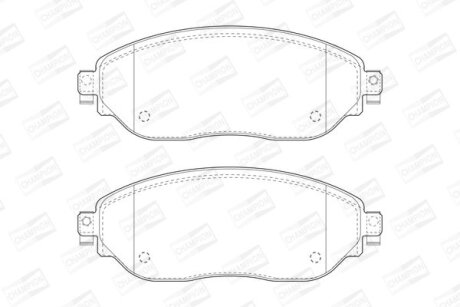 Колодки гальмівні дискові передн Renault Trafic III/ Opel Vivaro (15-) CHAMPION 573656CH