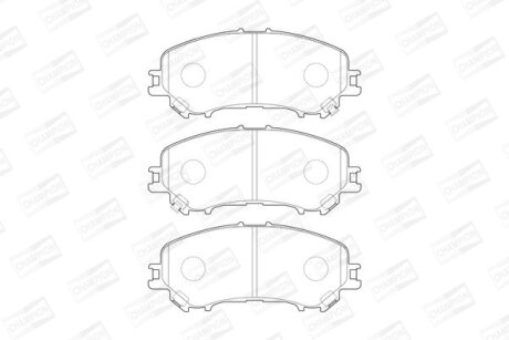 Колодки гальмівні дискові передні Nissan Qashqai II, X-Trail III/ Renault Kadjar (15-) CHAMPION 573659CH