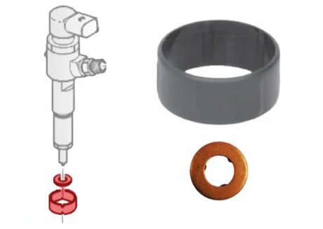 Комплект ущільнювачів з різних матеріалів CORTECO 49445013