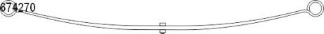Ресора листовая Citroen/Fiat/Peugeot Jumper/Ducato/Boxer (06-) (10.674.270.00) CS Germany 1067427000 (фото 1)