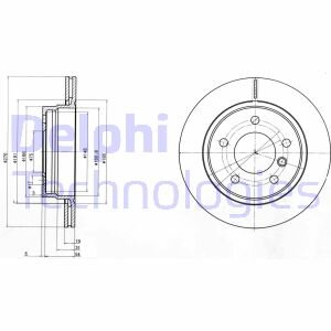 Диск тормозной Delphi BG3041C