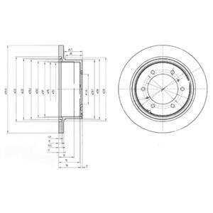 Фото диск гальмівний Delphi BG3105 Диск гальмівний Delphi BG3105