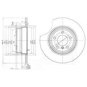 Диск гальмівний Delphi BG3629