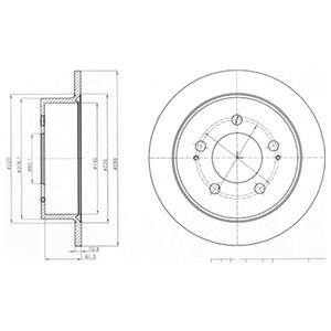 Фото диск гальмівний Delphi BG4220 Диск гальмівний Delphi BG4220