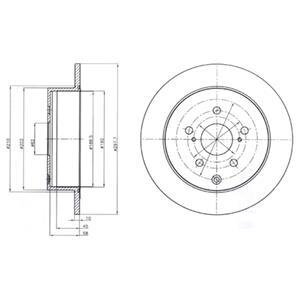 Диск гальмівний Delphi BG4237