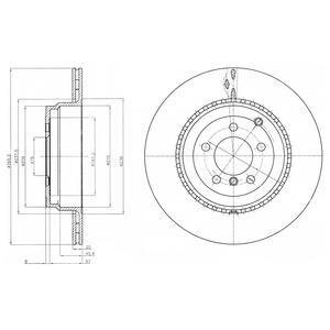 Фото диск гальмівний Delphi BG9080C Диск гальмівний Delphi BG9080C