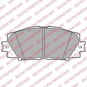 Комплект гальмівних колодок з 4 шт. дисків Delphi LP2135