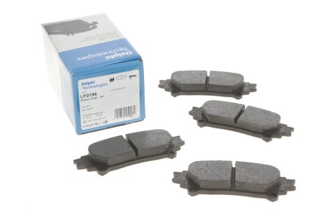 Колодки гальмивни (задни) Toyota Highlander 14-/Prius 08-/Lexus GS 12-/RC 14-/RX 08-15 UA63 Delphi LP2196