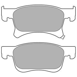Комплект гальмівних колодок з 4 шт. дисків Delphi LP3164
