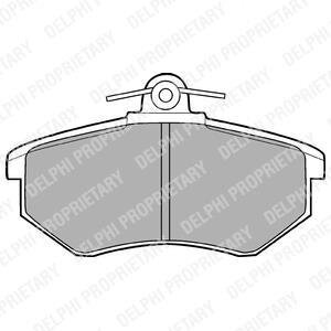 Комплект тормозных колодок из 4 шт. дисков Delphi LP424