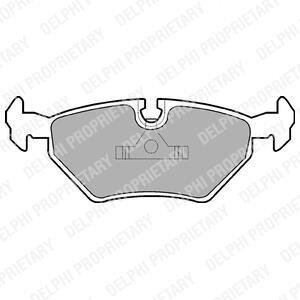 Комплект гальмівних колодок з 4 шт. дисків Delphi LP555