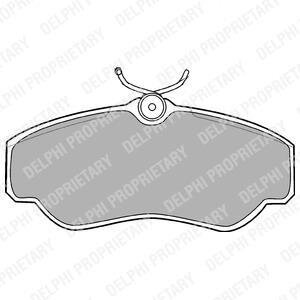 Комплект гальмівних колодок з 4 шт. дисків Delphi LP913