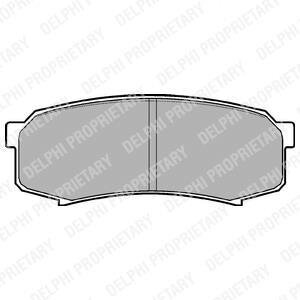 Комплект гальмівних колодок з 4 шт. дисків Delphi LP963