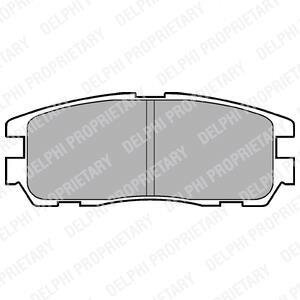 Комплект гальмівних колодок з 4 шт. дисків Delphi LP965