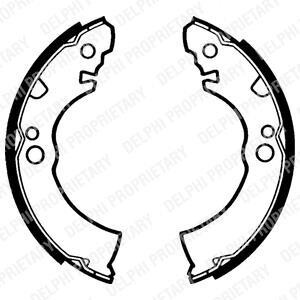 Колодки тормозные барабанные (комплект 4 шт.)) Delphi LS1285