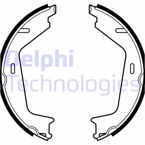 Комплект тормозных колодок из 4 шт. барабанов Delphi LS2144